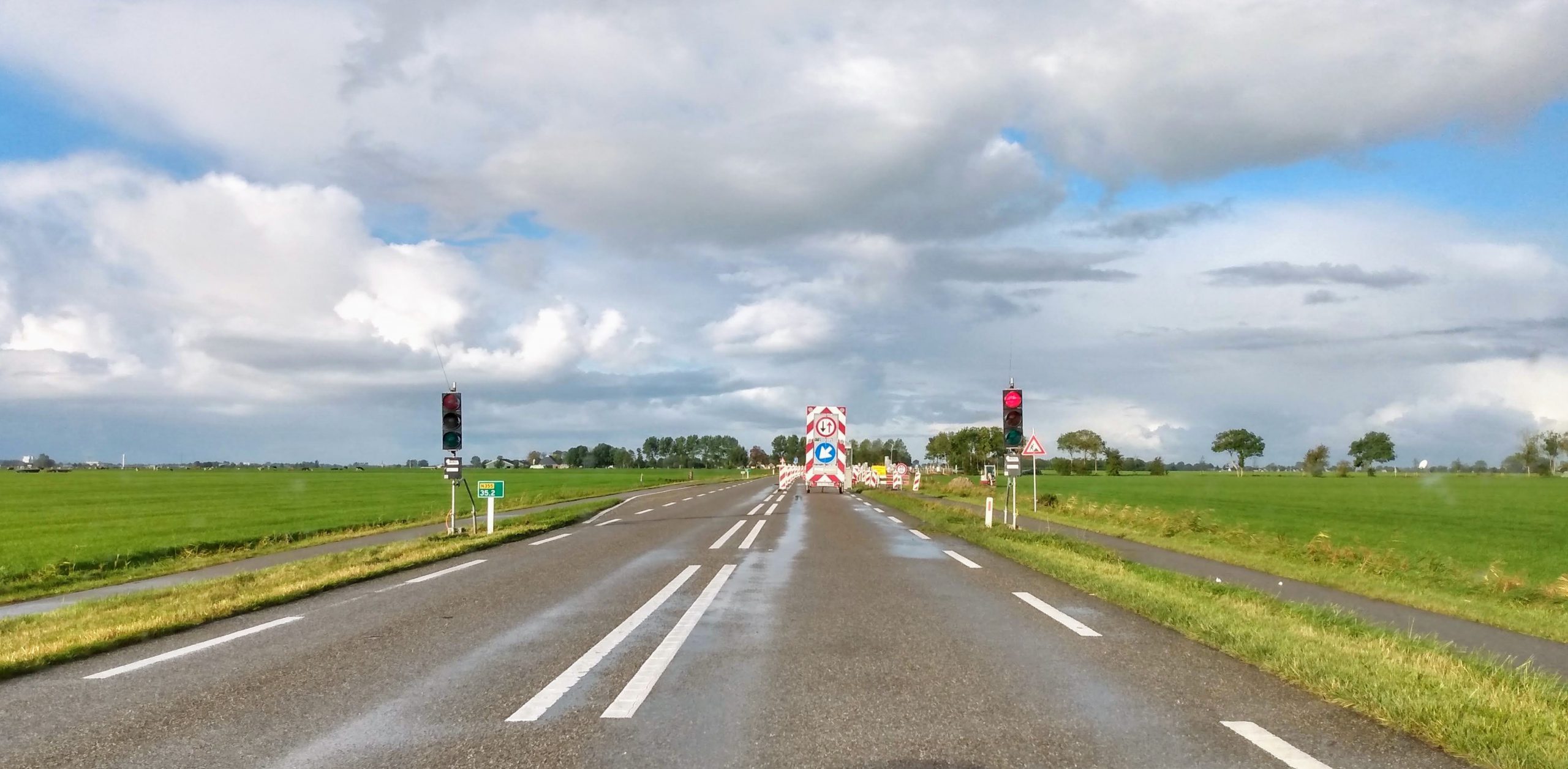 wegwerkzaamheden wegafsluiting fietspad wegdek n355