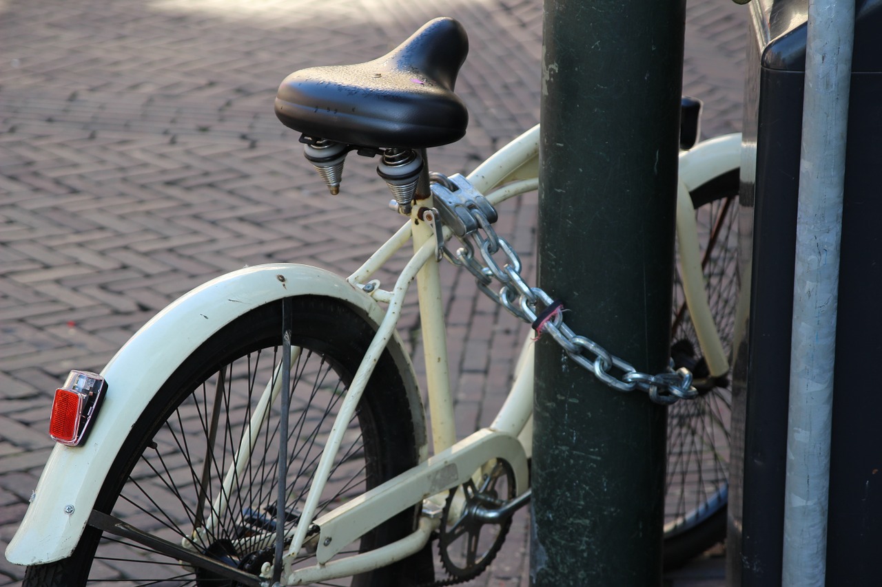 waarschuwing politie fiets op slot fietsslot