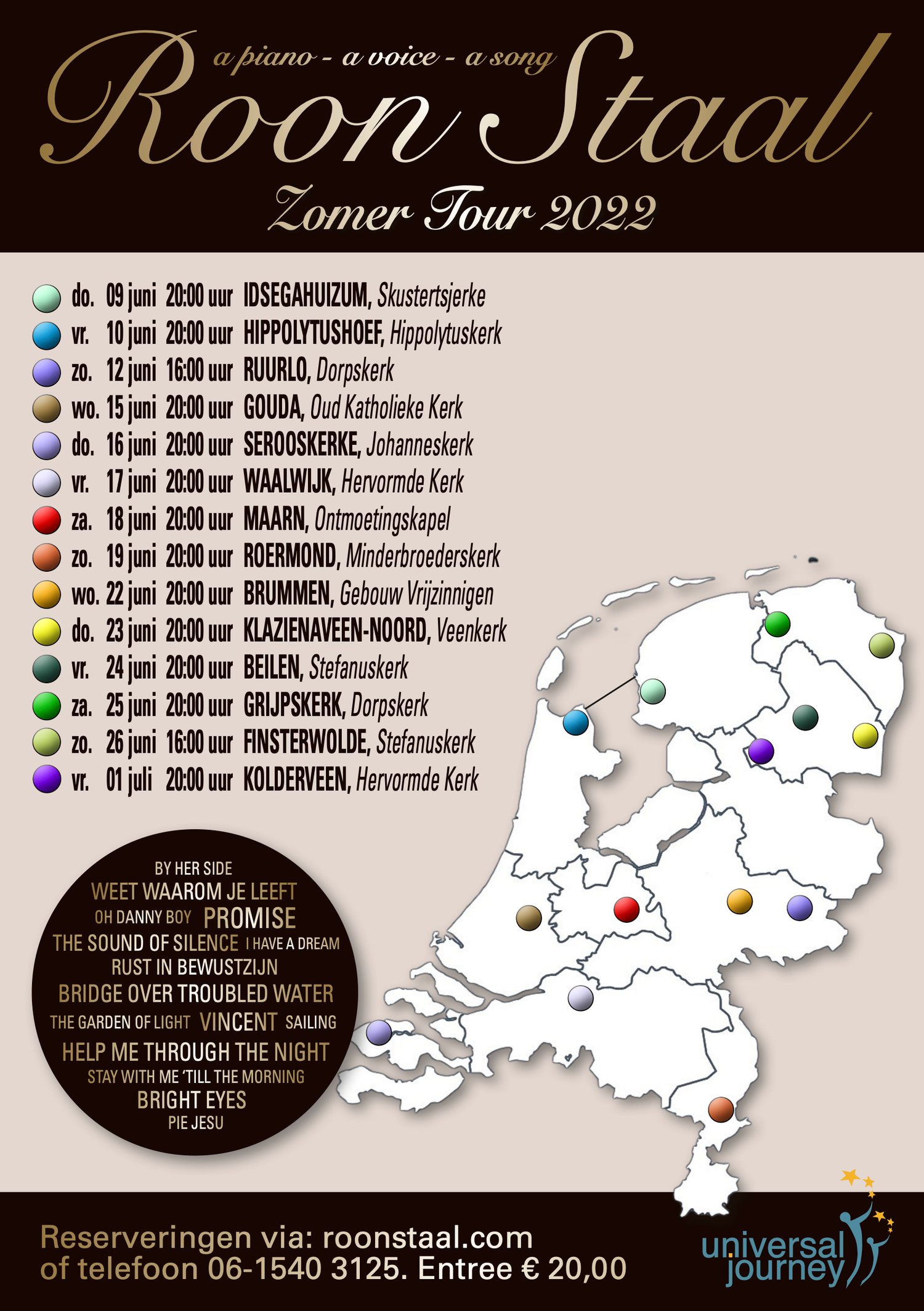 Roon Staal Zomer Tour 2022
