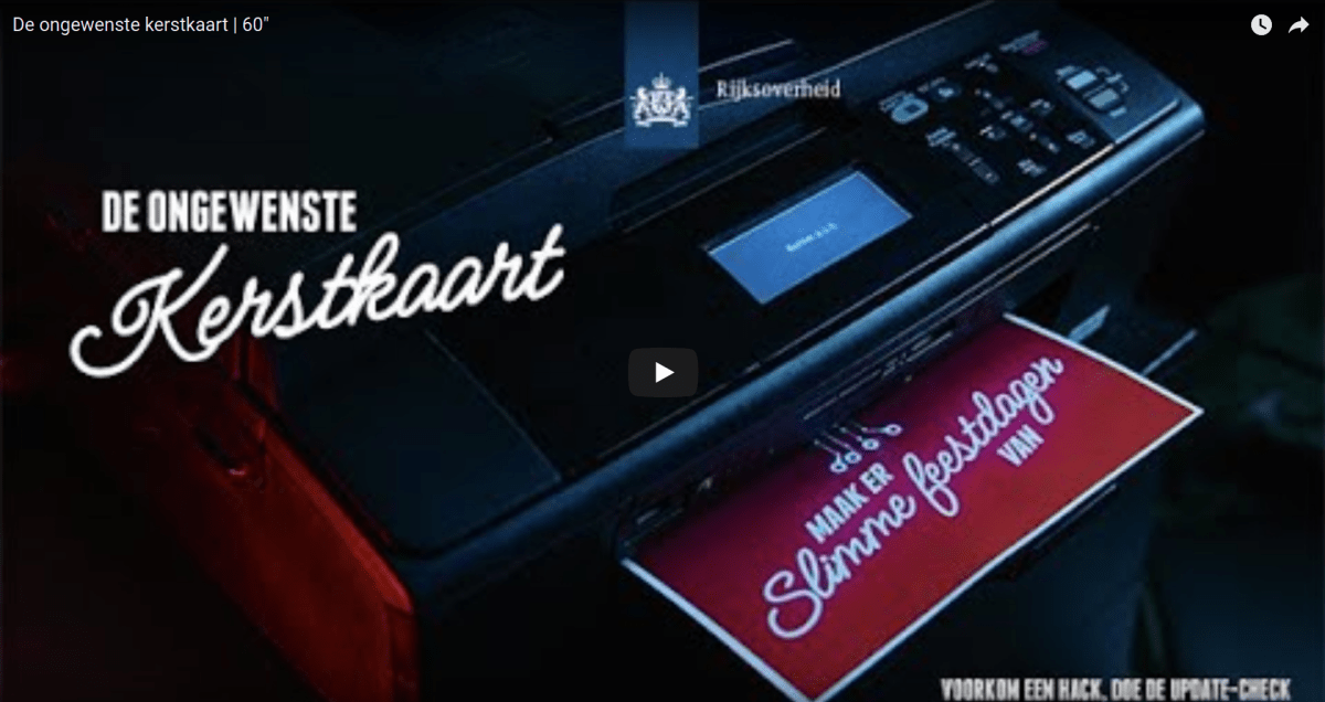 Ongewenste Kerstkaart Hackers