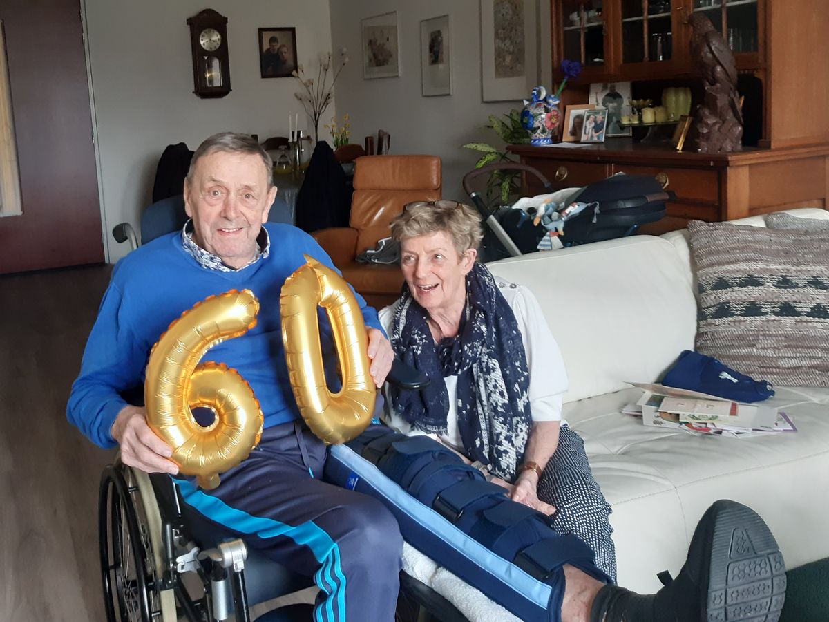 Oostergast Jan en Jannie Winkel 60 jaar getrouwd