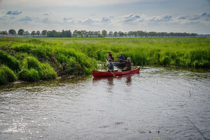 kanotocht op de Hunze - foto Bert Brassé