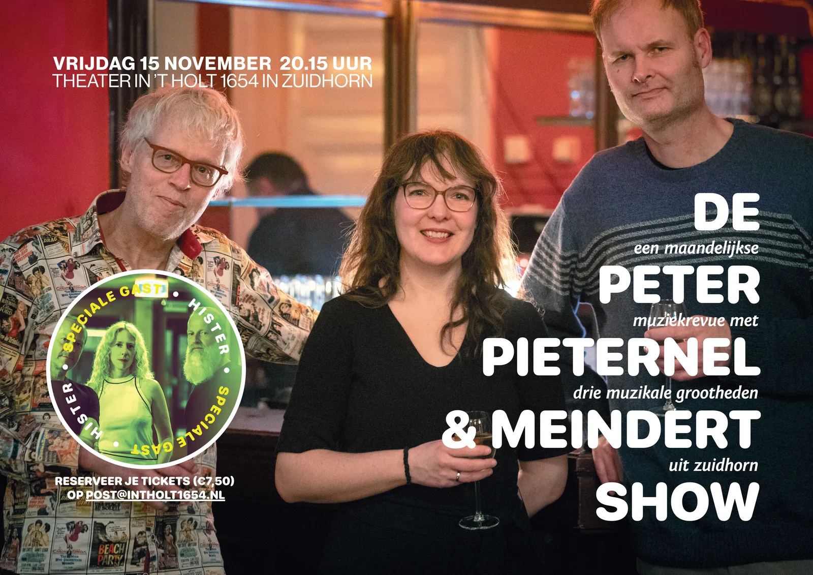 HISTER bij de Peter,  Pieternel en Meindertshow