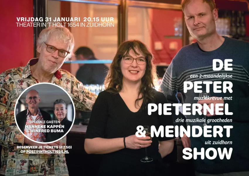 Peter Pieternel en Meindert show 31 jan 2025 met Hanneke Kappen