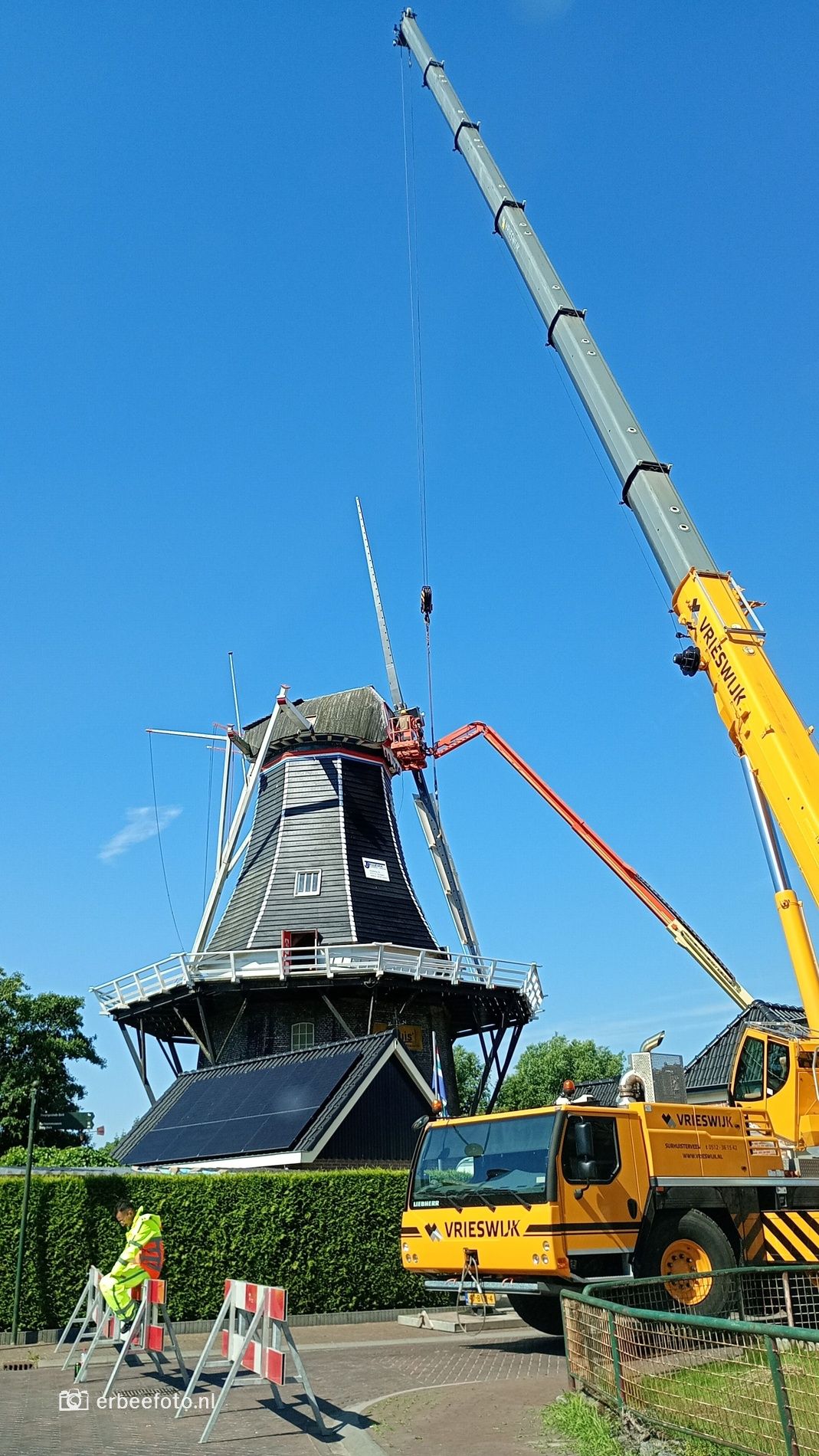 Molen Fortuna Noordhorn 02 – Westerkwartier|NU Molen De Fortuna - plaatsing nieuwe roeden