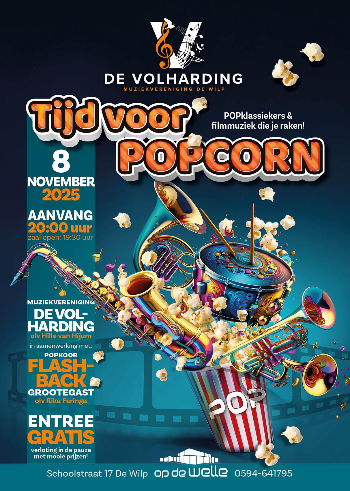 Filmmuziek De Volharding (flyer)