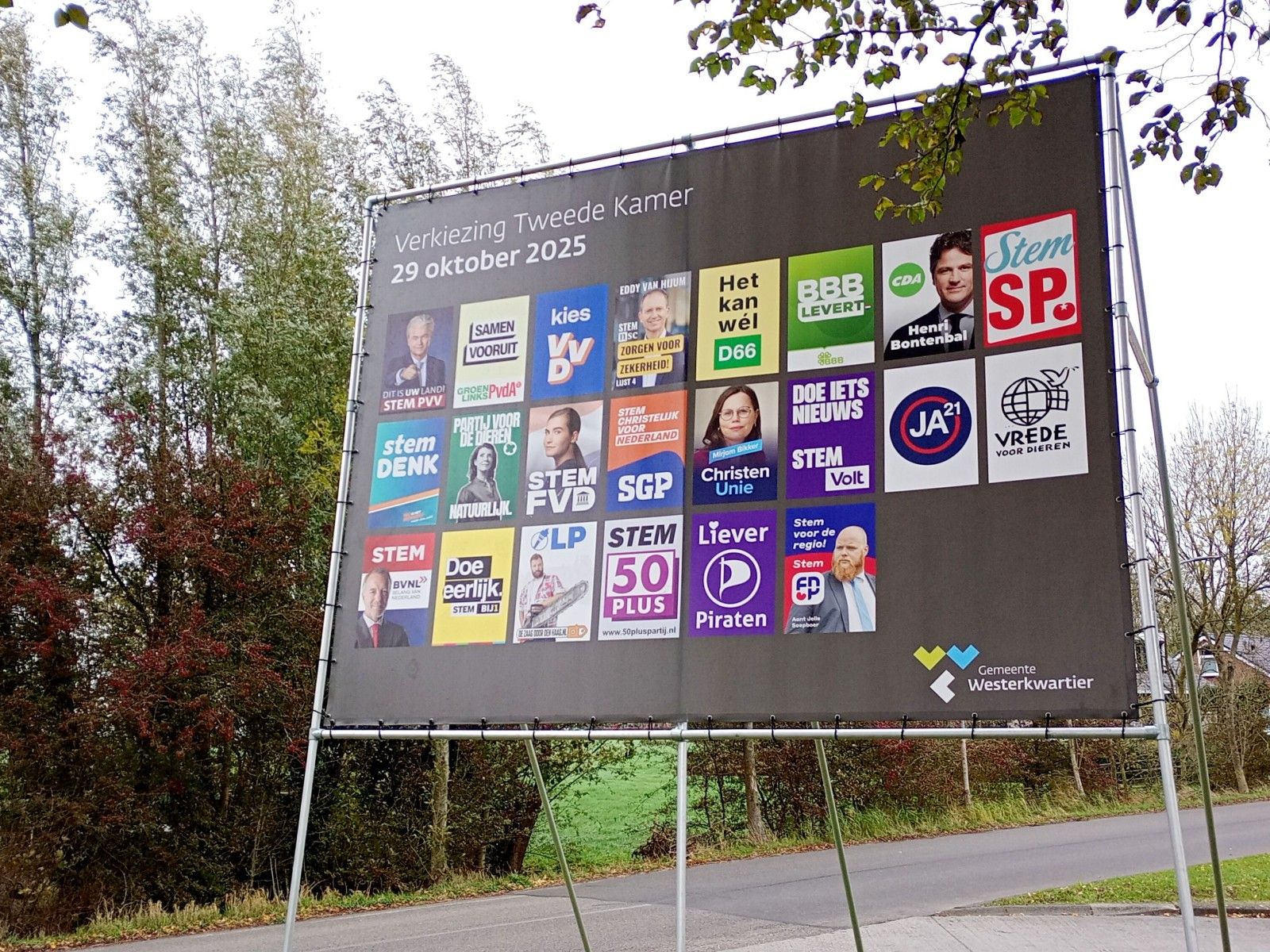 Uitslag Verkiezingen Tweede Kamer 2025 Gemeente Westerkwartier
