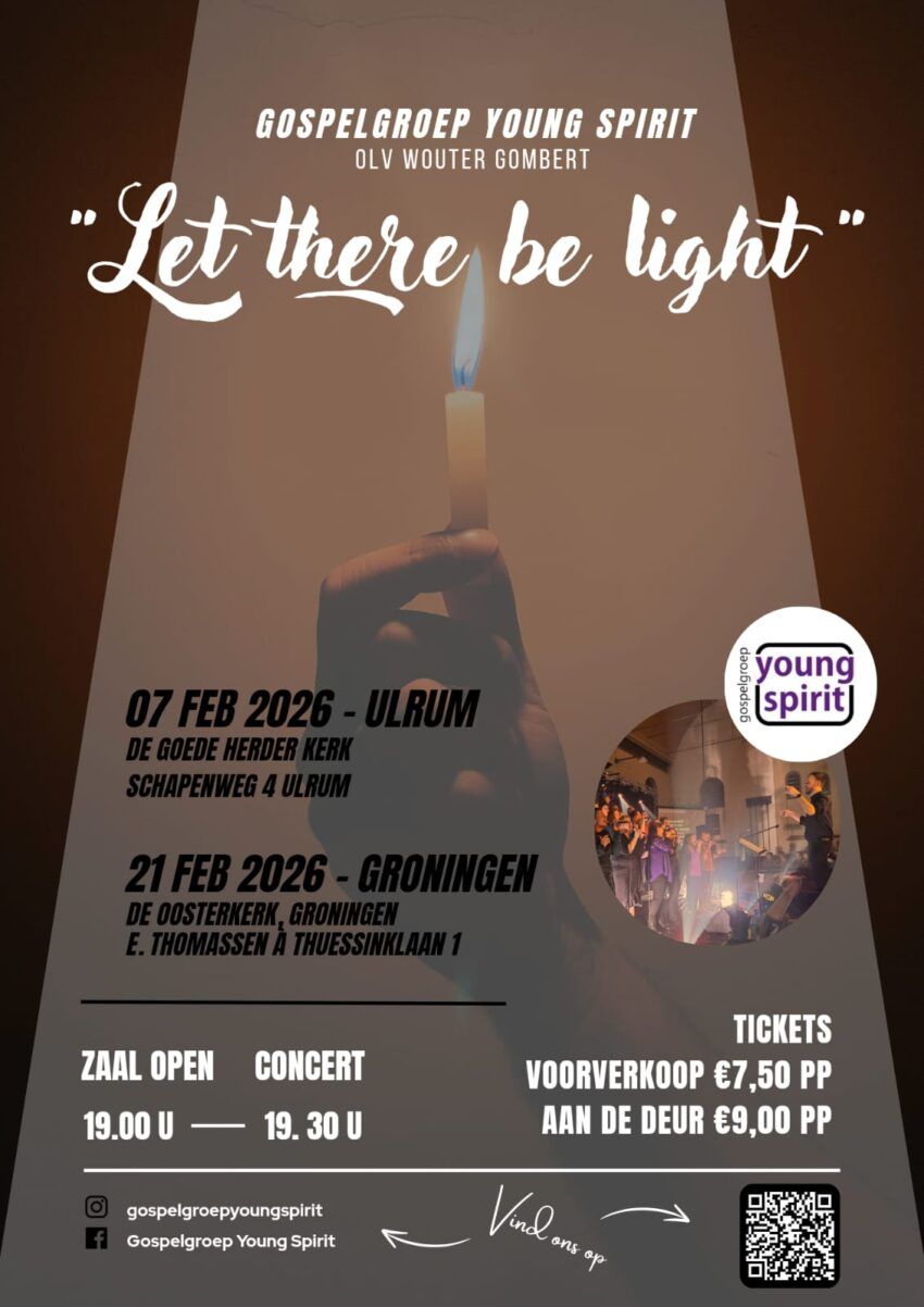 Young Spirit uit Ulrum - Poster Let there be light 2026